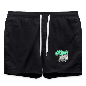 Baby Dino - Swim Trunks - black - Front - AI Model Male 185 light (185cm)