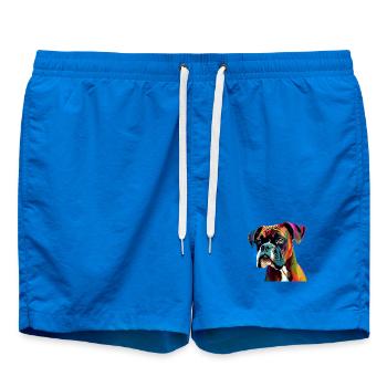 Boxer Hund Bunt - Badeshorts - Cobalt blue - Vorne