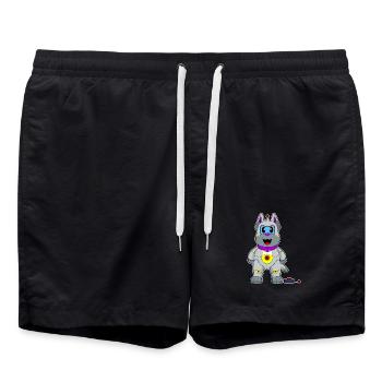 Robot chien - Short de bain - noir - Devant - AI Model Male 185 light (185cm)