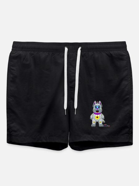 Robot chien - Short de bain - noir