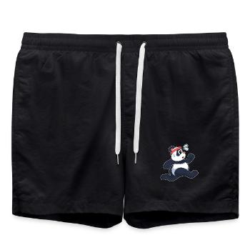 Panda Jogger Jogging Sport - Short de bain - noir - Devant - AI Model Male 185 light (185cm)