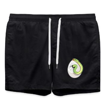 Tétine Serpent Bébé - Short de bain - noir - Devant - AI Model Male 185 light (185cm)
