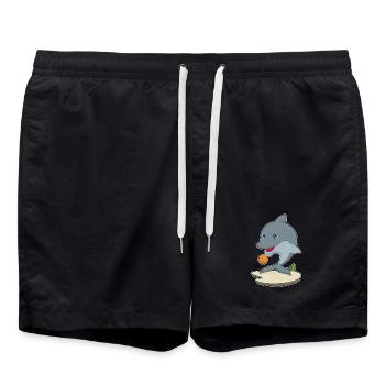 Dolphin Basketball Player Basketball - Short de bain - noir - Devant - AI Model Male 185 light (185cm)