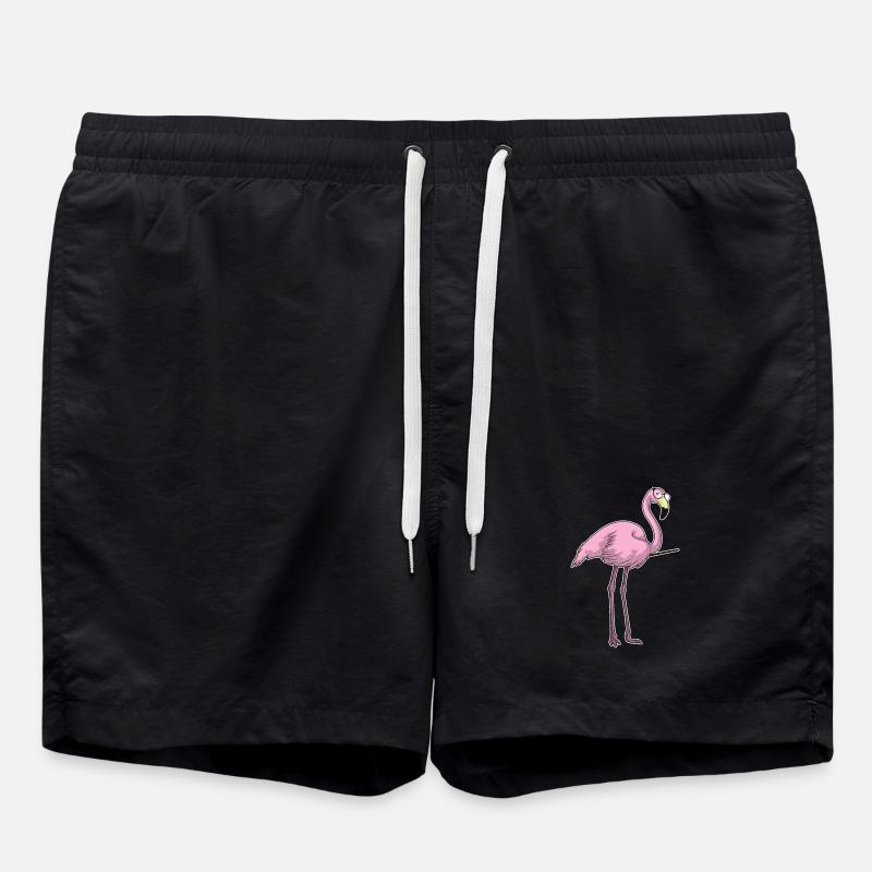 Flamingo Lehrer Pointer - Badeshorts - Schwarz
