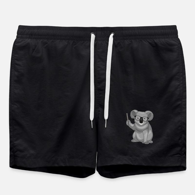 Koala Lehrer Pointer - Badeshorts - Schwarz