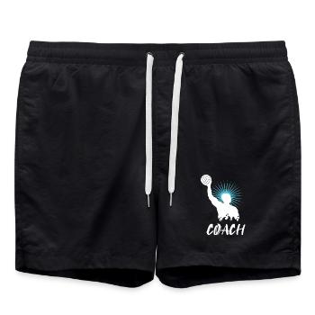 Entraîneur de water-polo water-polo - Short de bain - noir - Devant - AI Model Male 185 light (185cm)
