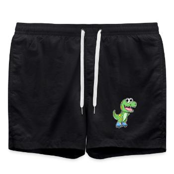 Patinage de dinosaures - Short de bain - noir - Devant - AI Model Male 185 light (185cm)