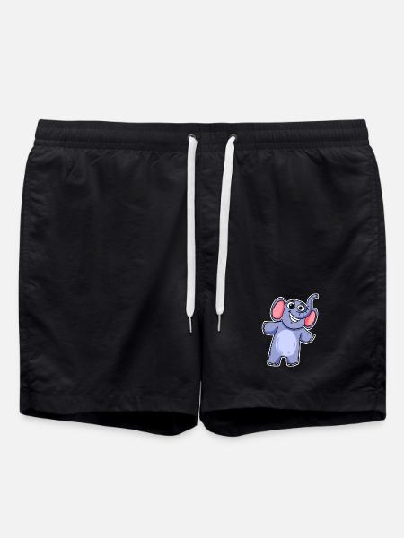 Mignon petit éléphant - Short de bain - noir