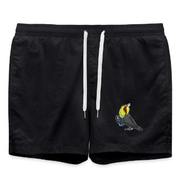 Toucan Doctor Stethoscope - Swim Trunks - black - Front - AI Model Male 185 light (185cm)