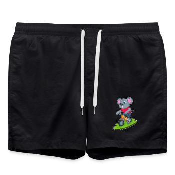 Mouse Bike - Swim Trunks - black - Front - AI Model Male 185 light (185cm)