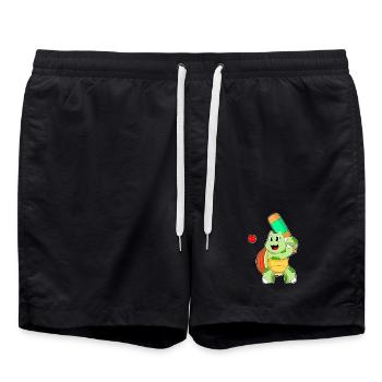 Turtle Cricket Cricket Bats - Swim Trunks - black - Front - AI Model Male 185 light (185cm)