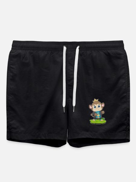 Couronne de singe - Short de bain - noir
