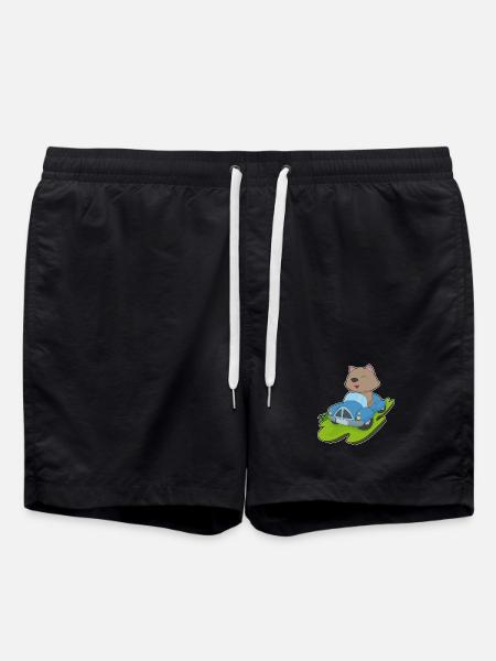 Cat Car - Swim Trunks - black