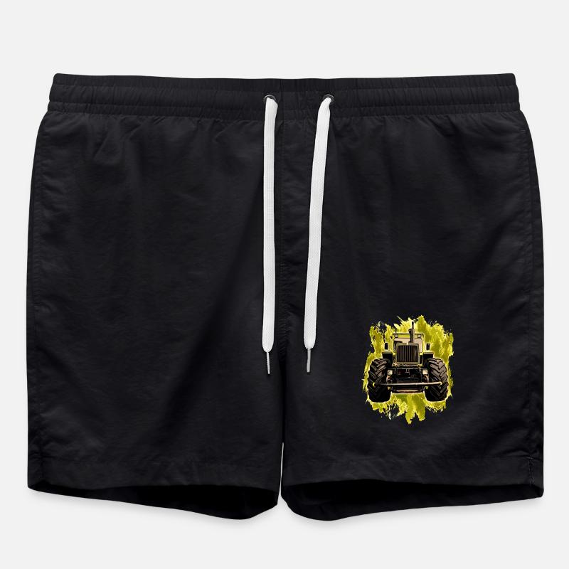 MB trac Front - Swim Trunks - black