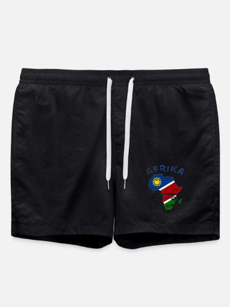 Namibia Map of Africa used - Swim Trunks - black