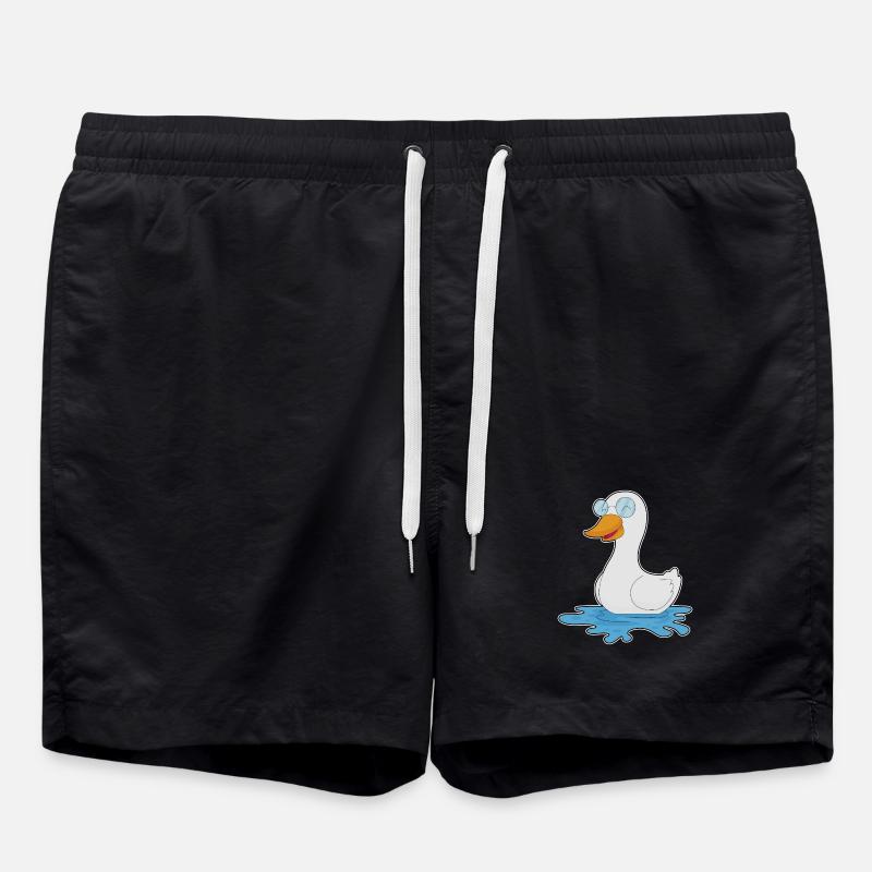 Duck Glasses - Swim Trunks - black