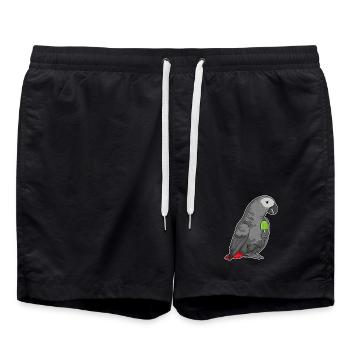 Parrot Popsicle - Swim Trunks - black - Front - AI Model Male 185 light (185cm)
