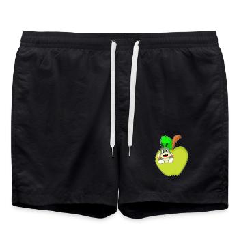 Pomme chenille - Short de bain - noir - Devant - AI Model Male 185 light (185cm)