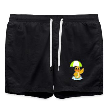 Duck Umbrella - Swim Trunks - black - Front - AI Model Male 185 light (185cm)