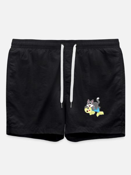 Poisson-chat - Short de bain - noir