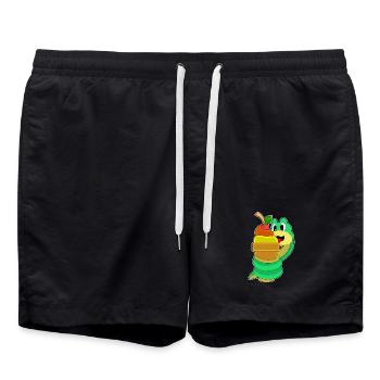 Snake waffle ice cream - Swim Trunks - black - Front - AI Model Male 185 light (185cm)
