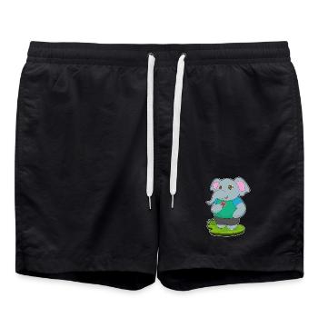 Donut d’éléphant - Short de bain - noir - Devant - AI Model Male 185 light (185cm)