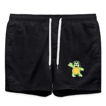 Musique des écouteurs Tortue - Short de bain - noir - Devant - AI Model Male 185 light (185cm)