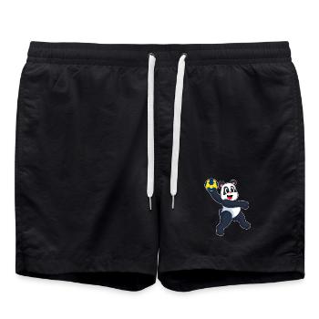 Panda Handball Player Handball - Swim Trunks - black - Front - AI Model Male 185 light (185cm)