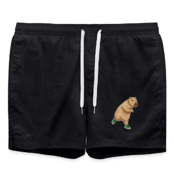 Capybara Jogger Jogging Sports - Short de bain - noir - Devant - AI Model Male 185 light (185cm)