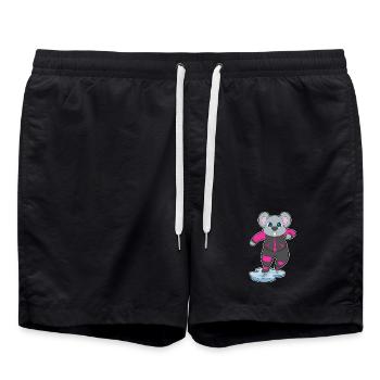 Mouse Ice Skating Skates - Swim Trunks - black - Front - AI Model Male 185 light (185cm)