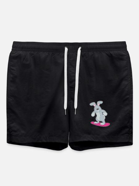 Rabbit Snowboarder Snowboard - Swim Trunks - black