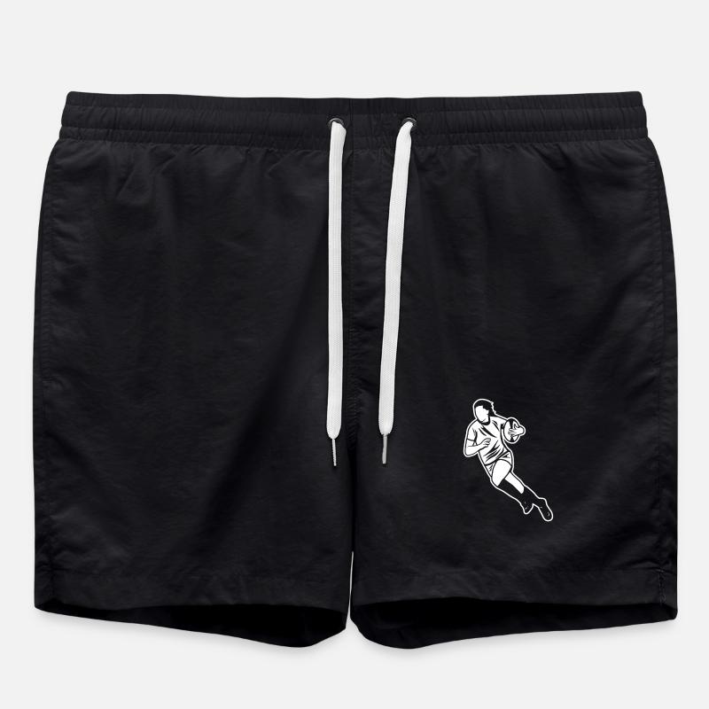 Joueur de rugby - Short de bain - noir