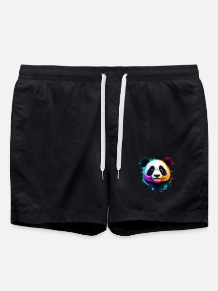 Panda - Swim Trunks - black