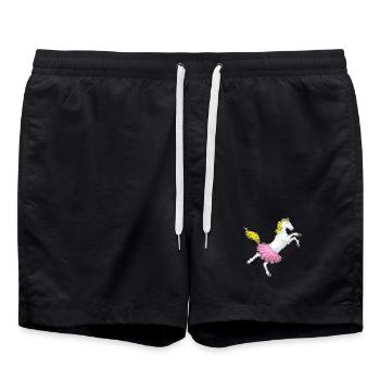 Ballet de la ballerine équestre - Short de bain - noir - Devant - AI Model Male 185 light (185cm)