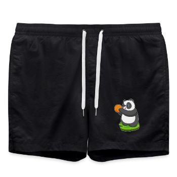 Panda Basketball Player Basketball - Swim Trunks - black - Front - AI Model Male 185 light (185cm)