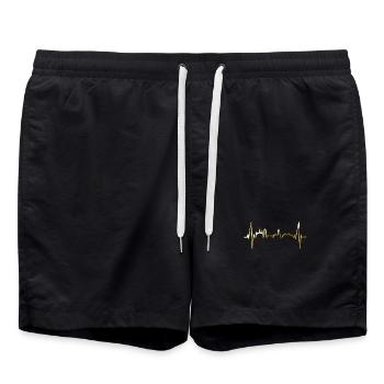 Mayence Skyline Heartbeat Fan Heart Love Mainzer - Short de bain - noir - Devant - AI Model Male 185 light (185cm)