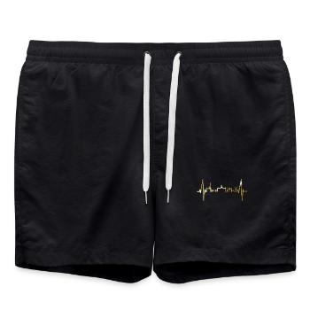 Amsterdam Skyline Pays-Bas Heartbeat Holland - Short de bain - noir - Devant - AI Model Male 185 light (185cm)