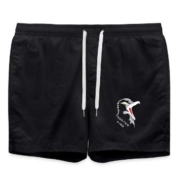 Küstenkind - Badeshorts - Schwarz - Vorne - AI Model Male 185 light (185cm)