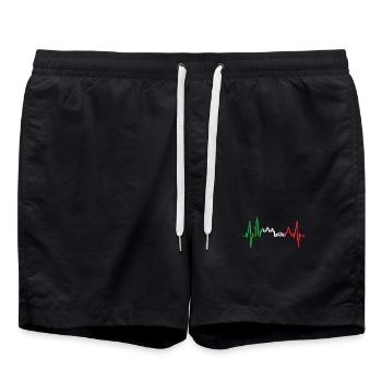 Venice Skyline Heartbeat Italie J’aime Venezia - Short de bain - noir - Devant - AI Model Male 185 light (185cm)