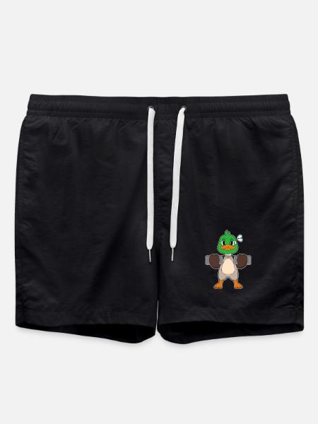 Dumbbells Bodybuilding Canard - Short de bain - noir