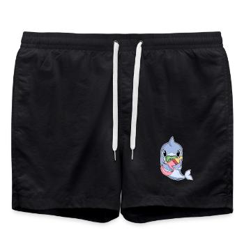 Baby Dolphin - Swim Trunks - black - Front - AI Model Male 185 light (185cm)