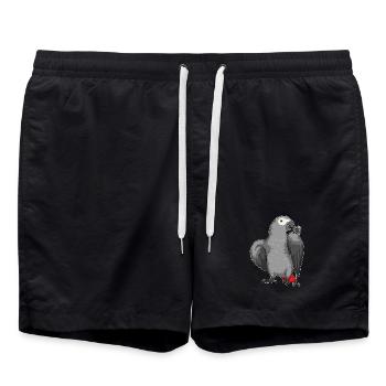 Parrot Singer Microphone Chant - Short de bain - noir - Devant - AI Model Male 185 light (185cm)