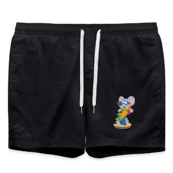 Plongeon de plongée pour plongeurs de natation - Short de bain - noir - Devant - AI Model Male 185 light (185cm)