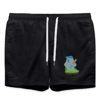 Battoir de baseball Seal - Short de bain - noir - Devant - AI Model Male 185 light (185cm)