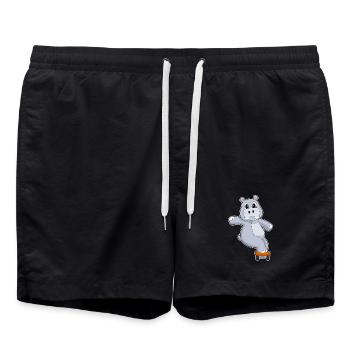 Hippo Skater Skateboard Sport - Swim Trunks - black - Front - AI Model Male 185 light (185cm)
