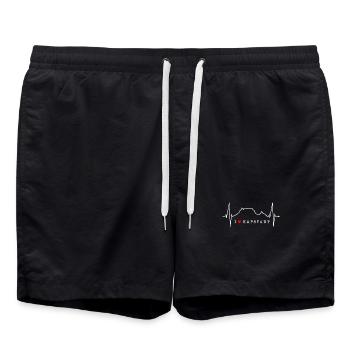 Cape Town Skyline Heartbeat South Africa Table Mountain - Swim Trunks - black - Front - AI Model Male 185 light (185cm)