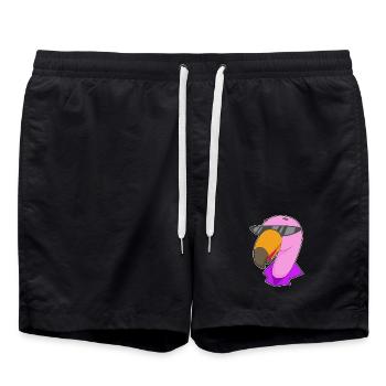 Flamingo Sunglasses - Swim Trunks - black - Front - AI Model Male 185 light (185cm)