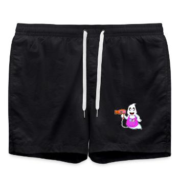 Geist Halloween Friseur - Badeshorts - Schwarz - Vorne - AI Model Male 185 light (185cm)