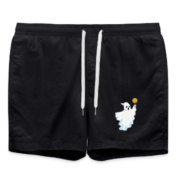 Ghost Halloween Lollipops - Swim Trunks - black - Front - AI Model Male 185 light (185cm)