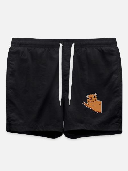 Capybara Wasserschwein - Short de bain - noir
